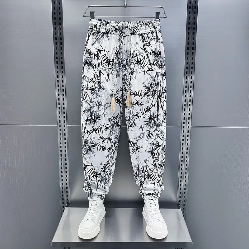 Comfortable Man Working Clothes for Men Sweat Pants Men's Harem Pants Breathable Loose Trousers Liquidation